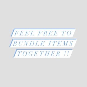 Bundle to save $$$